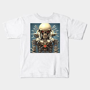 Steampunk skeleton Kids T-Shirt